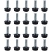 Runseaway 20Pcs 1/4-20 UNC Thread Adjustable Furniture Levelers, Screw-in Galvanized