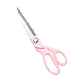 Pink Fabric Scissors 8" Sewing Scissors Premium Tailor Scissors Heavy Duty Stainless Steel Professional Dressmaker Shears for Home Office (Pink Scissors)