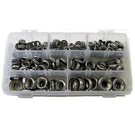 BE-TOOL Stainless Steel Washers 120pcs Countersunk Wood Screws Self Tapping (6# 8# 10# 12#)