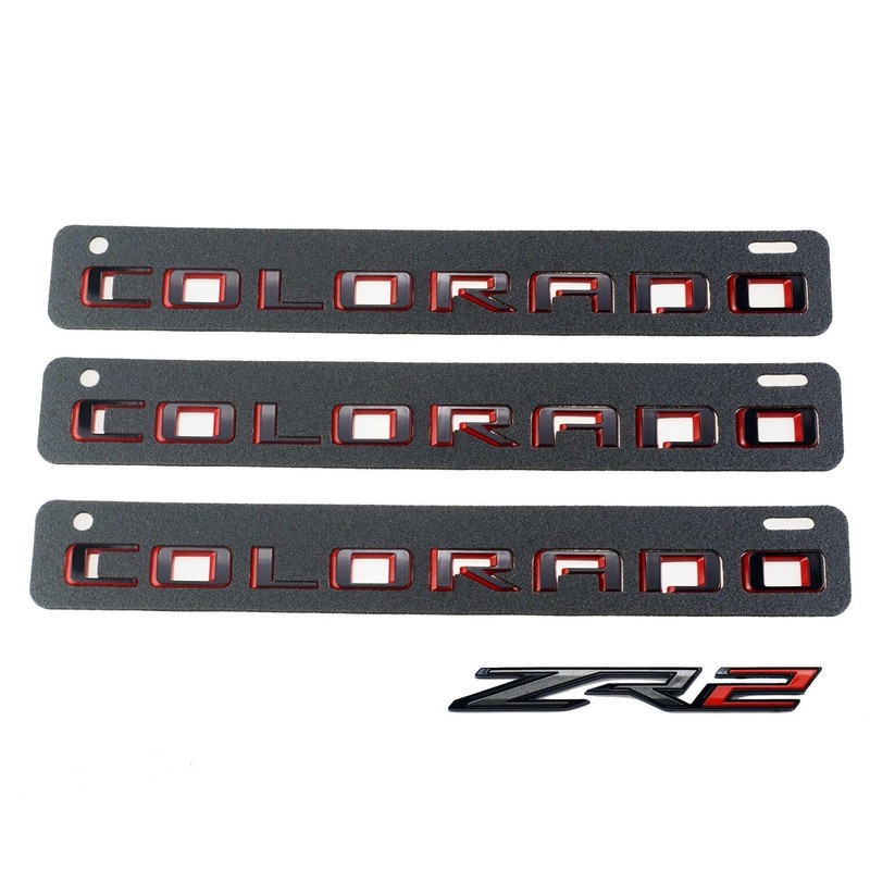 4X 2021 +Colorado ZR2 Emblems Badge 3D Door Tailgate Nameplate