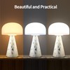 Levigo Cute Mushroom Table Lamp with Touch Switch, Natural Style