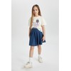 DeFacto Girls' Skirt, indigo