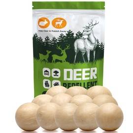 Deer Repellent for Plants, Rabbit Repellent for Garden, Deer and Rabbit Repellent Outdoor, Bunny Repellent, Keep Deer Away from Your Garden/Yard, 90 Days Protection, 12 Packs