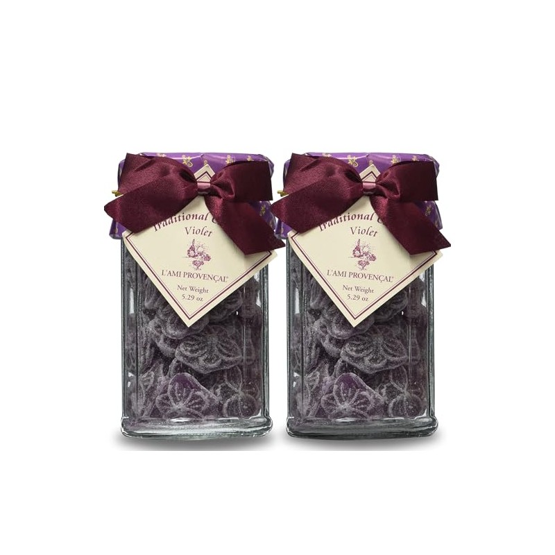 Violet French Hard Candy L'Ami Provencal Hard Candy, 2 Pack