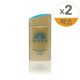 Anessa Perfect UV Sunscreen Skin Care Milk NA 60ml 2pcs / 아넷사 퍼펙트 UV 선스크린 스킨케어 밀크 NA 60ml 2개