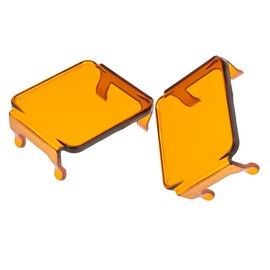 2pcs 3 inch Led Pod Lights Covers 3 inch Led Fog Lights Cover Cube Light Covers Dustproof Protective Covers for ATV Truck 3x3inch Square Led Work Light Bar Lens Cover Fog Lampshade(2PCS Amber Covers)