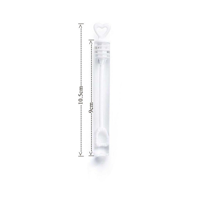 1Pc Wedding Bubbles Heart Wand Filled Bubbles Tubes Bottles Wedding