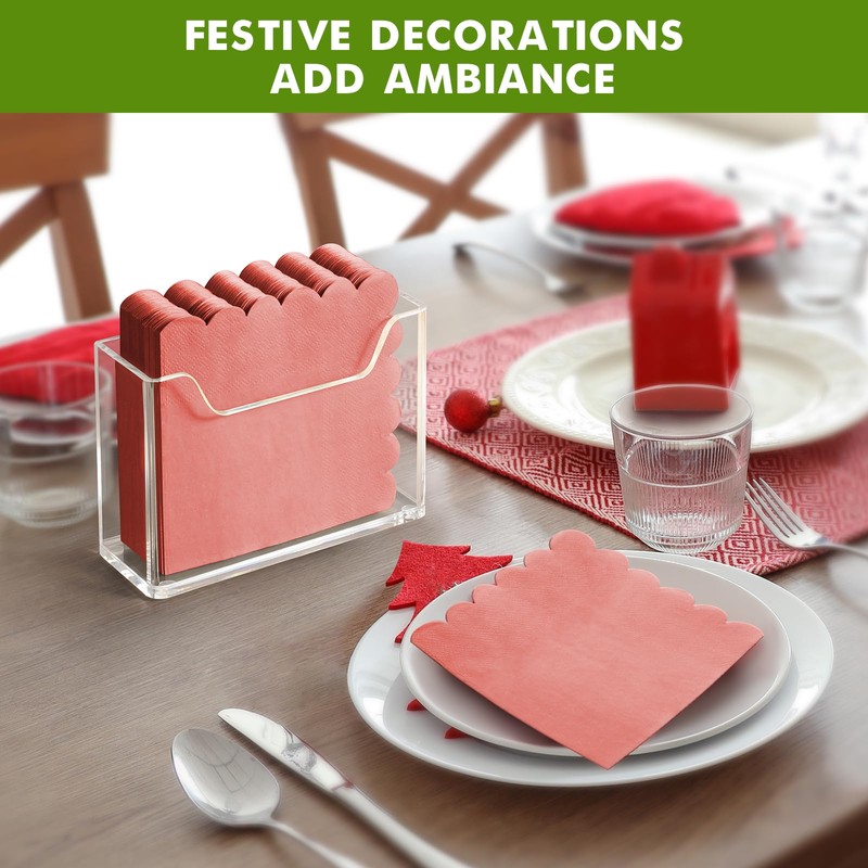 Kordory Acrylic Cocktail Napkin Holder for Table, for 5 x