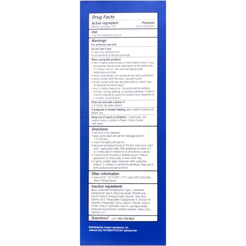 PANOXYL ACNE FOAMING WASH 5.5 oz (Pack of 2)