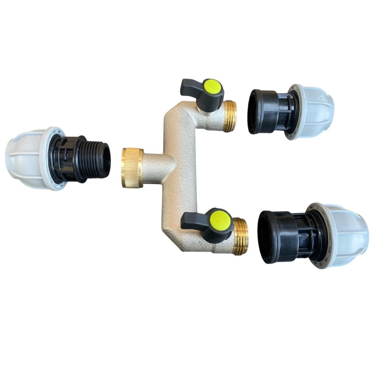 Mdpe Water Supply Pipe Compression Fittings with Metal Manifold/Splitter,Available for