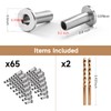 200PCS Stainless Steel Protector Sleeves, T316 Marine Grade for Deck
