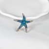 Cute Sea Starfish Lapel Brooch Pin Crystal Rhinestone Paved CZ