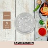 FACKELMANN Snail Plate, Aluminium, Silver, 17.5 x 17.5 x 2.2