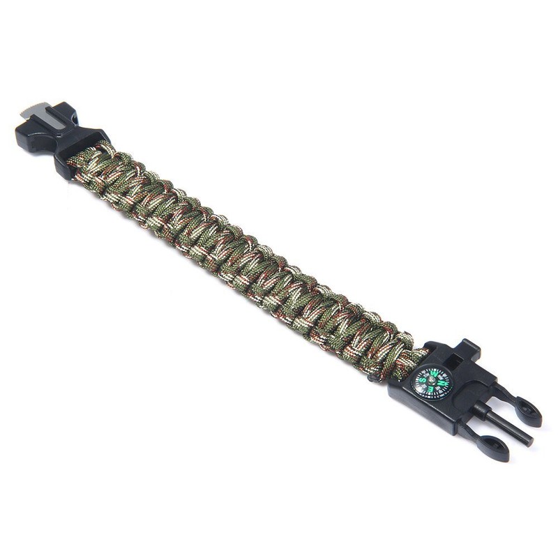 Wooboo 5 in 1 Survival Paracord Bracelet Wrist Band (Cable