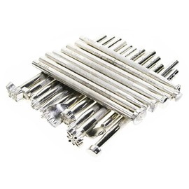 BIGTEDDY - 20PCs Leather Different Shape Stamp Punch Set Saddle Making Tools for Leather Craft Working Moon Flower Butteryfly Shape