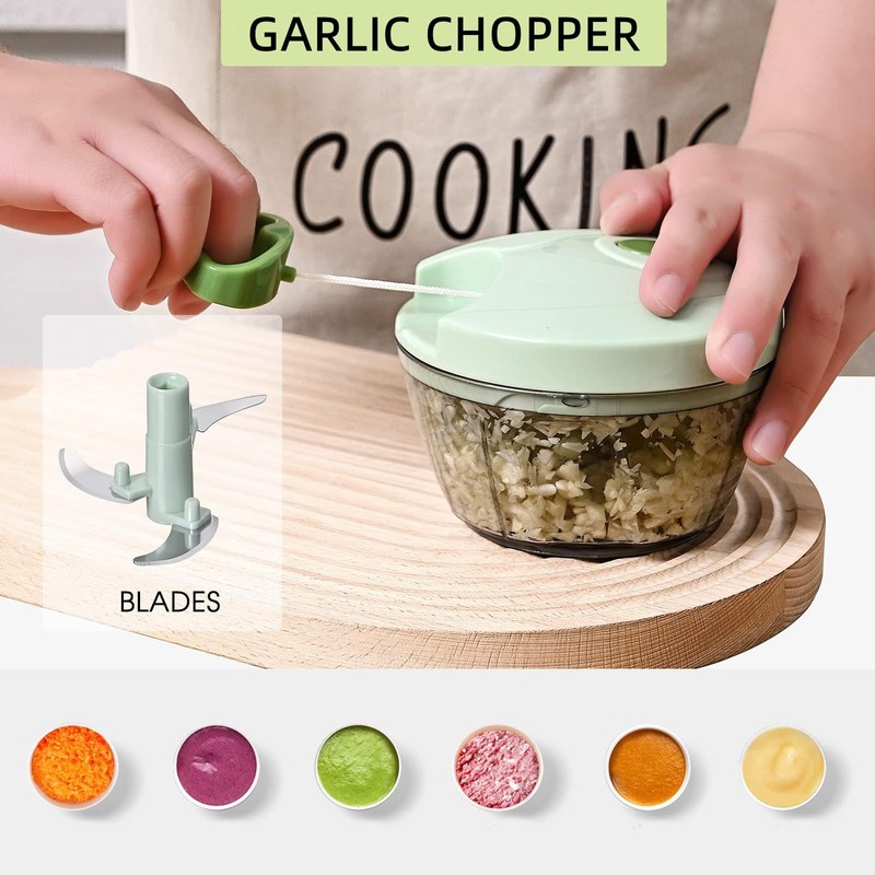 Vegetable Chopper Slicer 13-in-1 with Spice Chopper Set 7 Blades