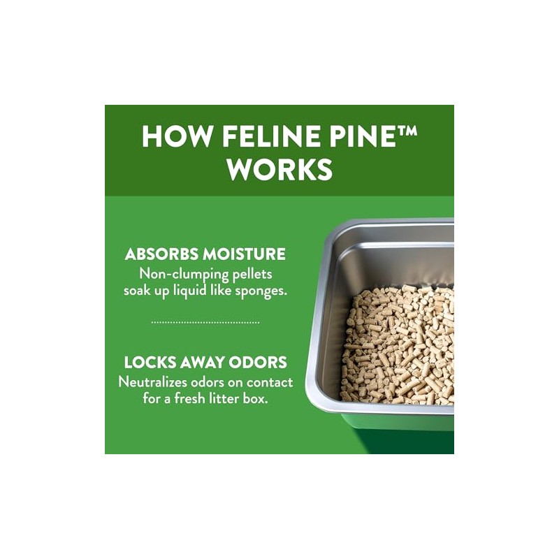 Feline Pine Platinum Non-Clumping Cat Litter, Feline Pine Cat Litter