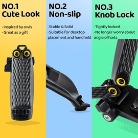 Goocong Phone Tripod Mini Tripod Tabletop Small Tripod Desktop Stand Compact Vlog Tra...