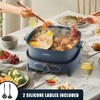 Dezin Hot Pot Electric with Divider, 5.5L Double-Flavor Electric Shabu