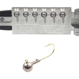 Circle B Tackle Do It Round Head Jig 3/8, 1/2 oz. Oz Do It Mold (1022) RHB-6-3812 Cavities 6 Total 3 of Each