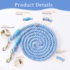 Tesitehi Multifunctional Rope Dog Leash 7.5 FT with Adjustable Double
