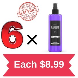 Cologne 6 x Marmara No 1 After Shave Barber Cologne Spray 400 ml / 13.5 oz