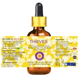 Deve Herbes Thieves Multipurpose Undiluted Essential Oil Blend with Glass Dropper 30ml (1 oz)