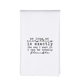 MBMSO Funny Sarcastic Gifts as Everything is Exactly The Way Dish Towel for Kitchen Décor Snarky Humor Gifts Sassy Tea Towels (Sarcastic TW)