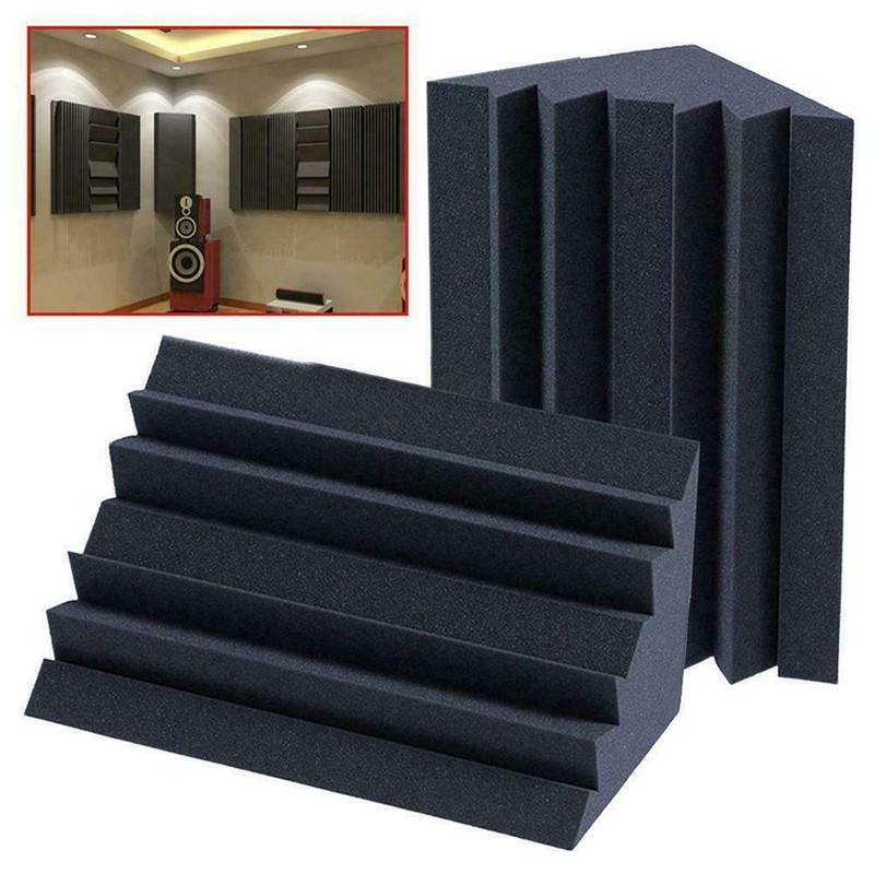 8 Pcs Studio Acoustic Foam Corner Bass Trap Sound Absorption