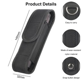 Torch holster, torch bag belt, nylon torch holster, torch bag holder, torch holder, LED torch holster for camping, hiking