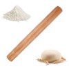 Beech Wooden Rolling Pin, Smooth Non Stick Rolling Pin for