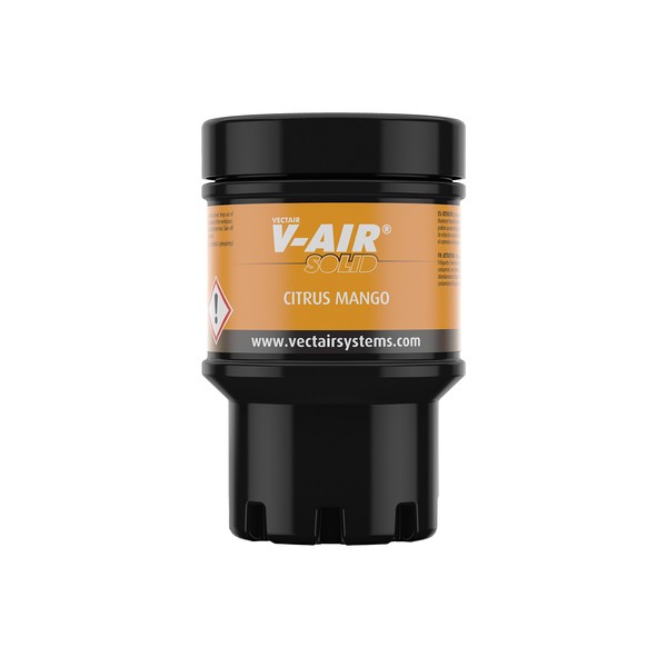 Vectair V-Solid Citrus Air Freshener Multi-Phasing Ceramic Refill Cartridge, Citrus