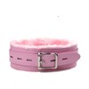Leather choker Collar with Lock Adjustable Size for women (B1,