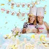 YiiiGoood Dee-licious Chef Cooking Birthday Banner Little Chef Hat Birthday
