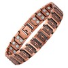 Jecanori Pure Copper Bracelet for Men, Magnetic Cross Bracelets for