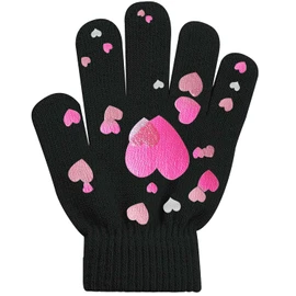 HiFEN® Kids Winter Magic Gloves Colorful Super Soft Stretchy Warm Full Finger Thermal Knit Gripper Gloves For Baby girl gloves One Size