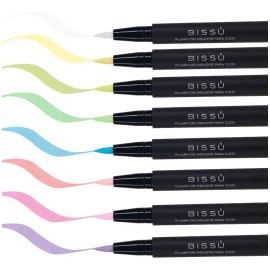 Kit Plumín Delineador Para Ojos Tonos Pastel Bissú Original