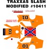 Traxxas MODIFIED 10411 WRAP KIT GENERAL LEE DUKES OF HAZZARD