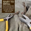 sourcing map 8Set Zipper Latch Slider Retainer Kits, #10 Zinc
