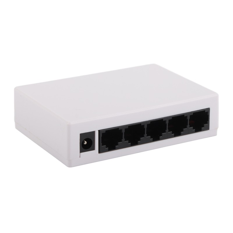 5 Port 10/100Mbps Ethernet Switch Plug and Play Unmanaged Home