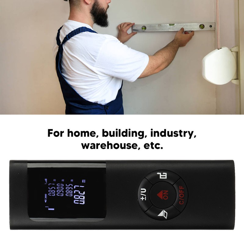 Portable Distance Meter USB Charging Electronic Rangefinder Handheld Distance Measuring