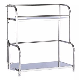 bossco.fc Organizador Especias Condimentos 2 Niveles Acero Inoxidable