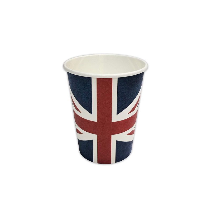 Robelli 24 x Union Jack Tableware King's Coronation Cardboard Cups