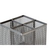 OSCO Silver Wiremesh Square Pen Pot | 4 Sections |