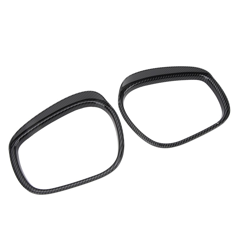 2Pcs Rearview Mirror Rain Eyebrow Frame Door Mirror Frame Trim