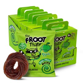 The FROOT Thief Real Fruit Snack Whips, Apple, Nut Free, Perfect for School Lunches and Snacks, Individual Bags Kids Snacks, 40 Pack
