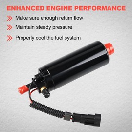 JDMON Marine Outboard Electric Fuel Pump Compatible with Johnson Evinrude 40 50 55 60 65 75 90 200 225 250 300 HP E-TEC 3.3L 3.4L 2005-2014, Replacement for 5006063, 5009033, 5010821, 5009118, 5009026