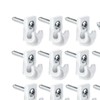 WeiLaiKeQi 24Pcs Wire Shelf Loop Clips White Down Wall Clip