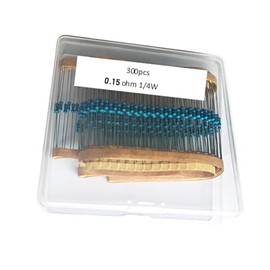 0.15 1/4W, 0.15R1/4W, 0.15 ohm, 0.15 R 1/4W, 0.15Ωresistor, 0.15 ohm resistor, 0.15 ohm Metal resistor, 0.15R Metal Film resistors 1/4w(0.25w) 1% tolerance 0.01 MF Metal Film Fixed Resistor 300 pcs