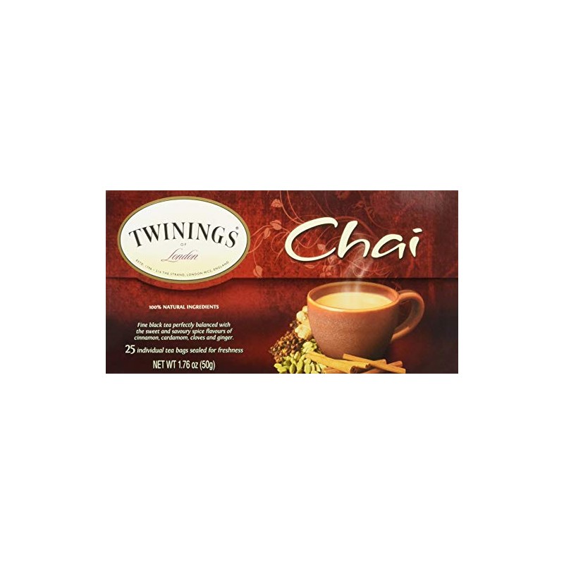 Twinings Chai, 25 Count (Pack of 6)